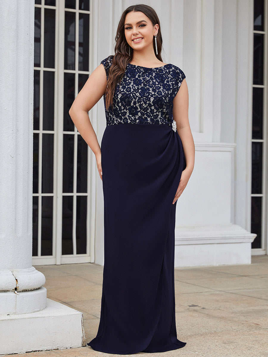 Sleeveless Round Neck Wholesale Mother of the Bride Dresses