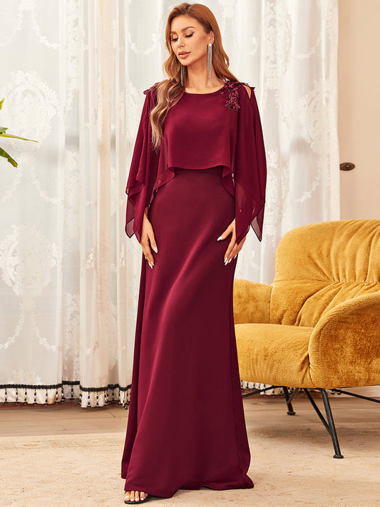 Round Neck Straight Wholesale Mother of Bridesmaid Dresses