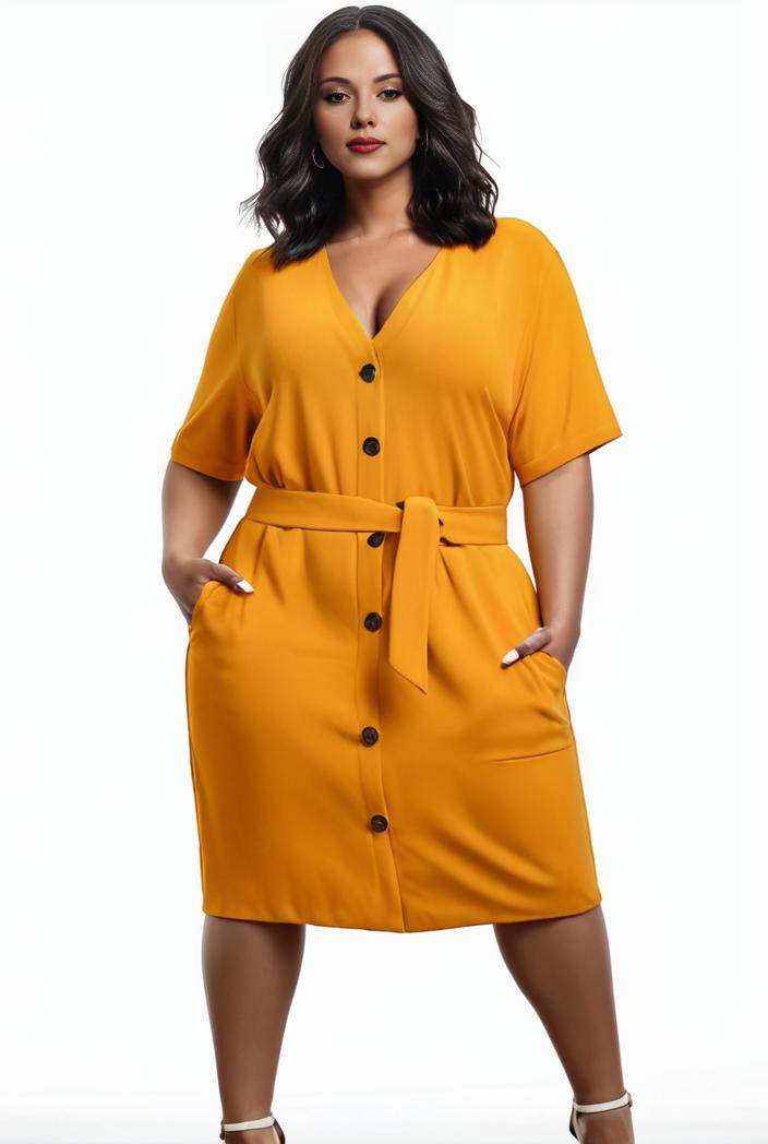 plus size faith letter print short sleeve midi dress with pockets women s plus slight stretch casual dress 108483