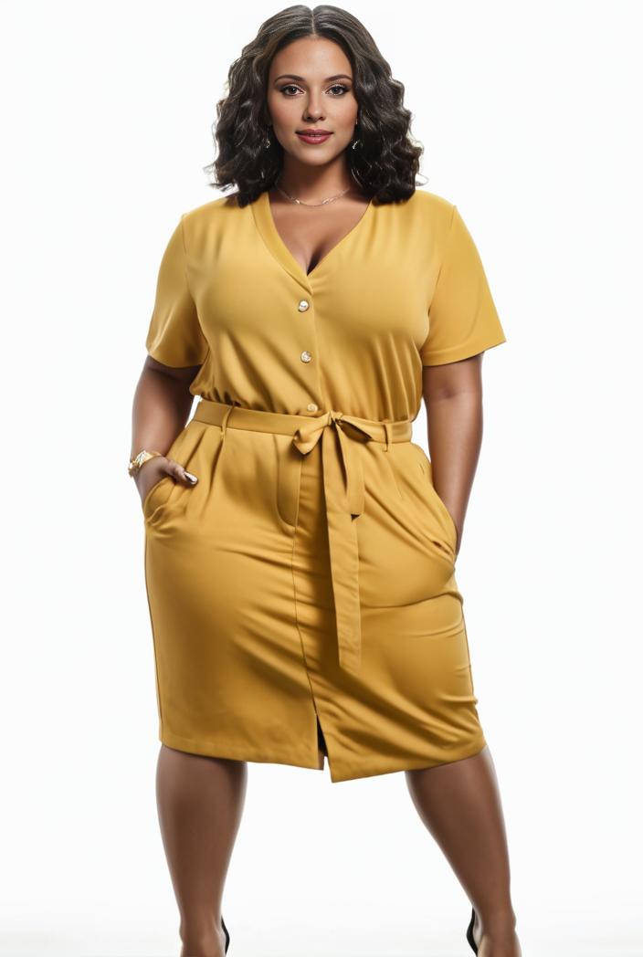 plus size faith letter print short sleeve midi dress with pockets women s plus slight stretch casual dress 108498