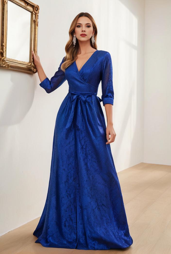 sparkling sequin maxi dress with v neckline for bridesmaid cocktail party women s attire 136248