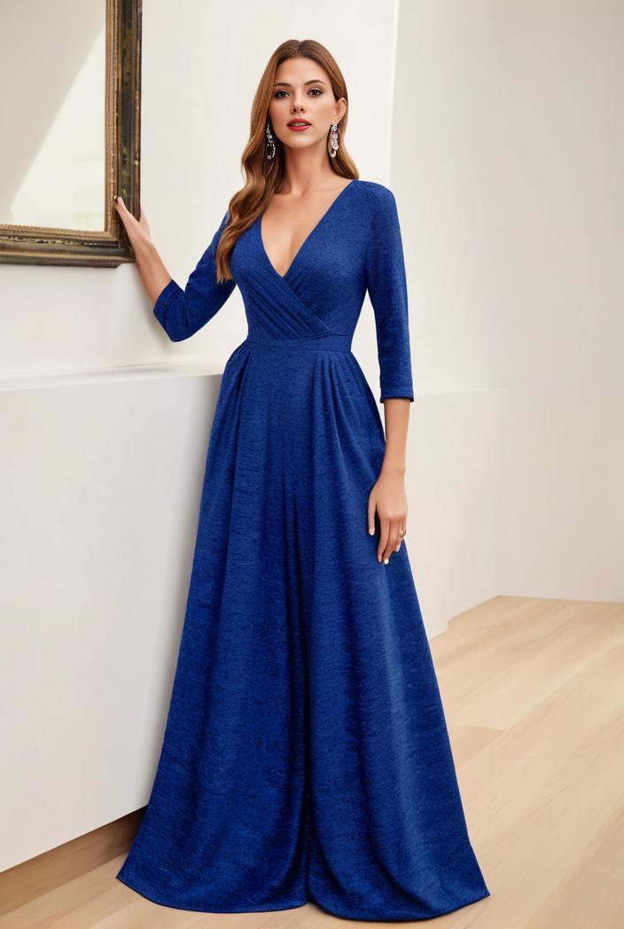 sparkling sequin maxi dress with v neckline for bridesmaid cocktail party women s attire 136250