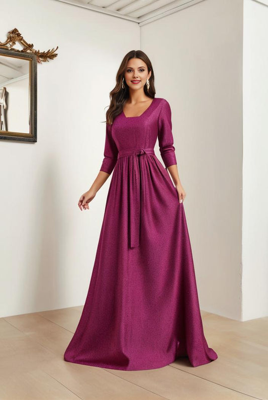 sparkling sequin maxi dress with v neckline for bridesmaid cocktail party women s attire 136329