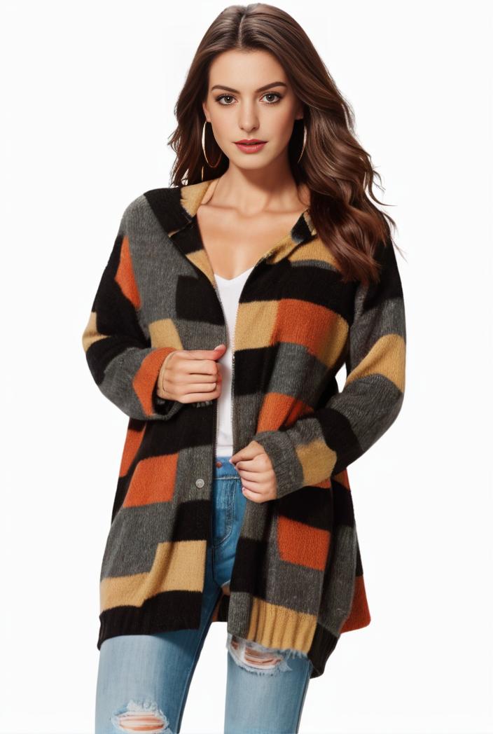 plus size halloween coat women s pus allover cat pumpkin print long sleeve open front medium stretch cardigan overcoat 116828