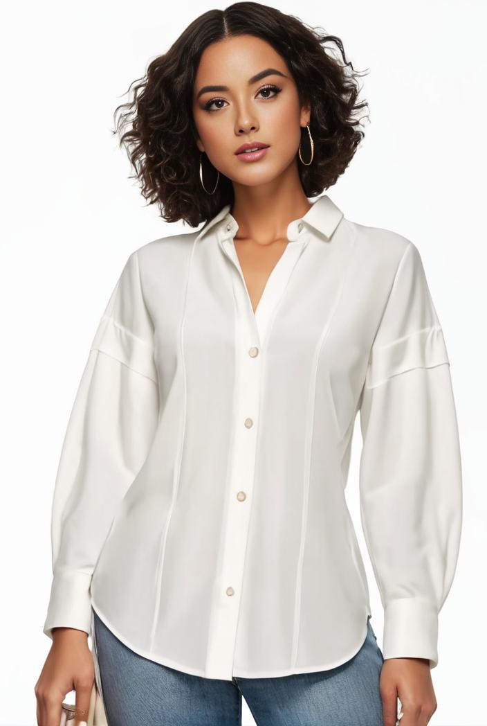 plus size casual blouse women s plus solid button up lantern sleeve turn down collar nipped waist blouse 138981