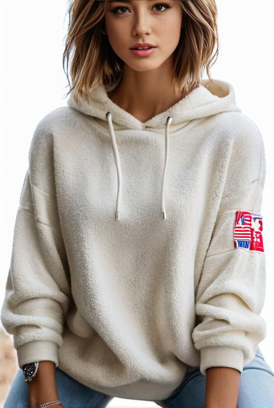 plus size casual hoodie women s plus solid ribbed long sleeve slight stretch hoodie drawstring sweatshirt 139082