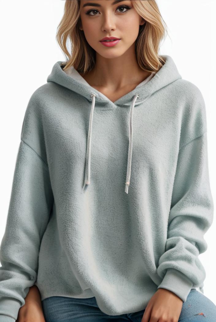 plus size casual hoodie women s plus solid ribbed long sleeve slight stretch hoodie drawstring sweatshirt 139113