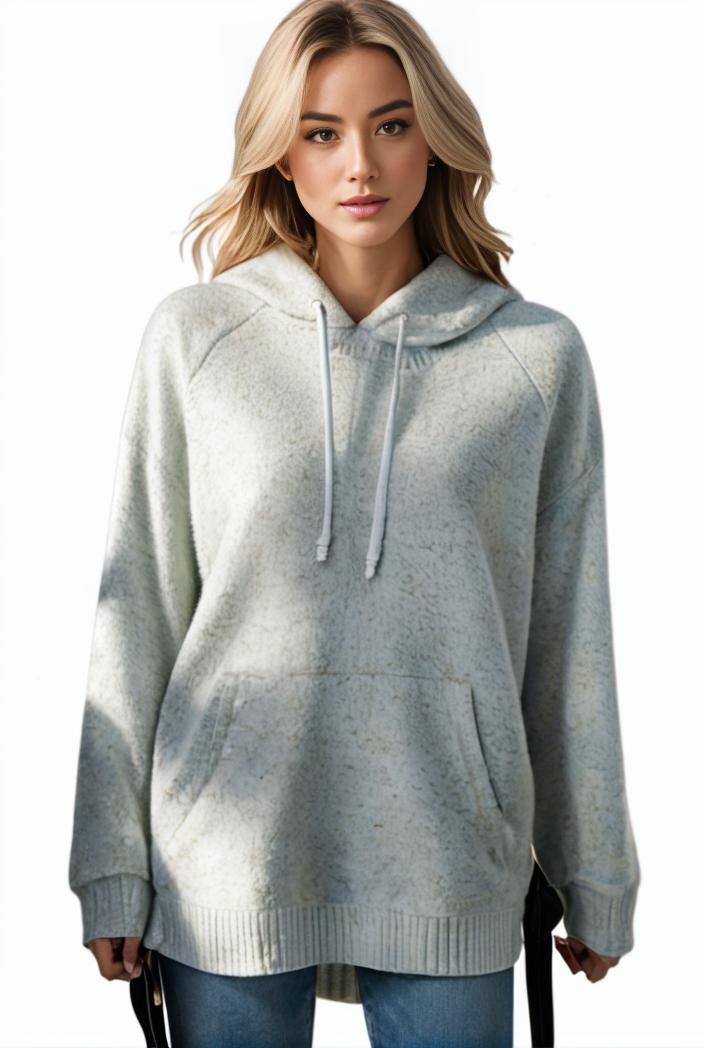 plus size casual hoodie women s plus solid ribbed long sleeve slight stretch hoodie drawstring sweatshirt 139121