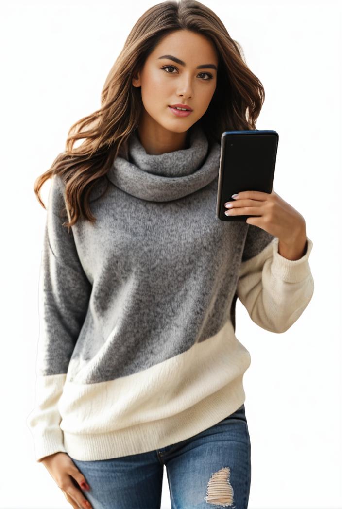 plus size casual sweatshirt women s plus colorblock long sleeve hooded drawstring slight stretch sweatshirt 139308