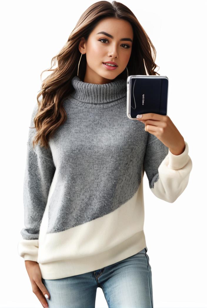 plus size casual sweatshirt women s plus colorblock long sleeve hooded drawstring slight stretch sweatshirt 139310