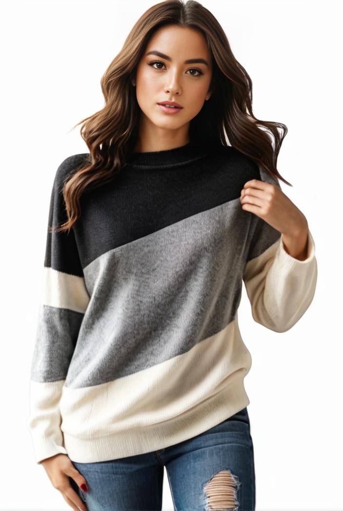 plus size casual sweatshirt women s plus colorblock long sleeve hooded drawstring slight stretch sweatshirt 139324