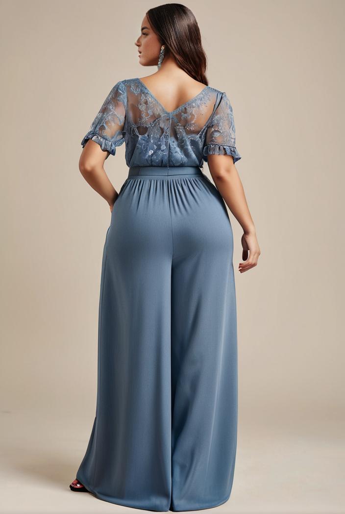 plus size women s embroidery evening dresses with short sleeve 144632