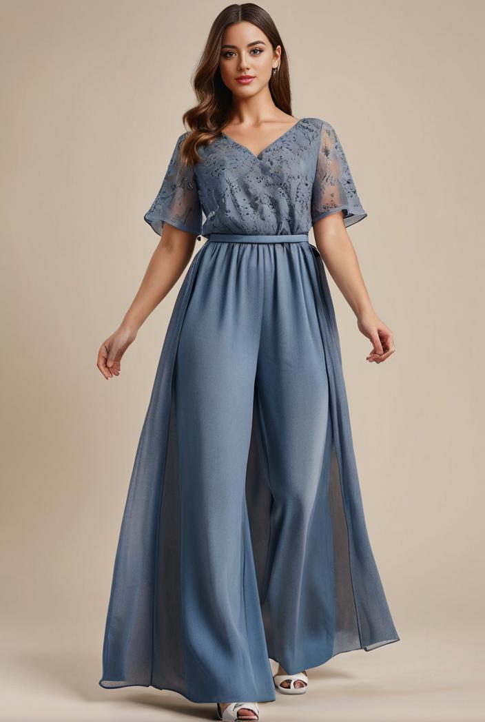 plus size women s embroidery evening dresses with short sleeve 144640
