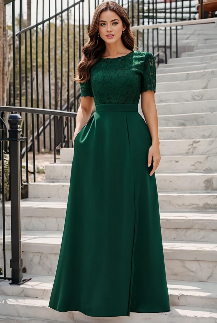 plus size women s embroidery evening dresses with short sleeve 144685