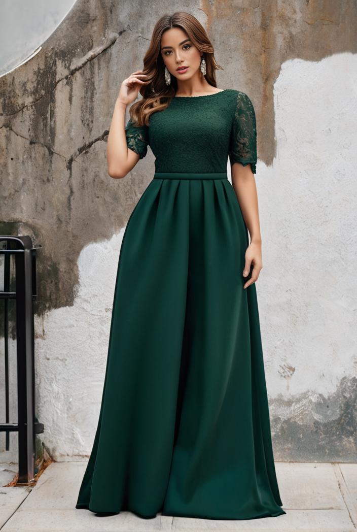 plus size women s embroidery evening dresses with short sleeve 144688