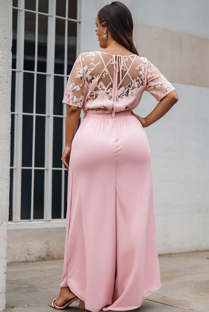 plus size women s embroidery evening dresses with short sleeve 144706