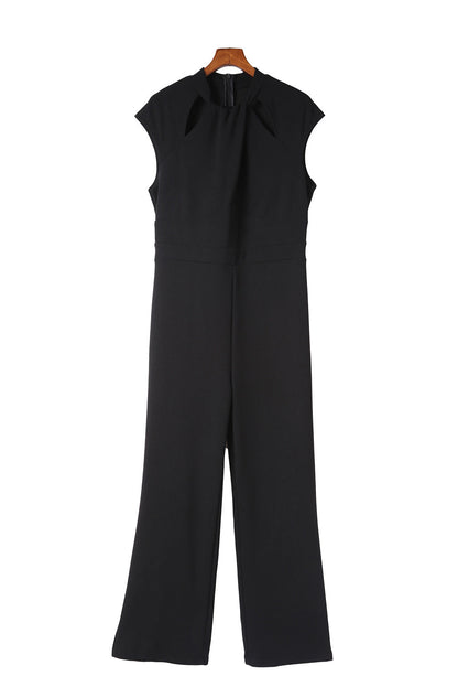 Ruffled Sleeveless Elegant Jumpsuit