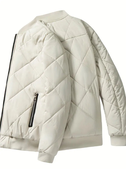 Men's Casual Sherpa Lined Varsity Jacket