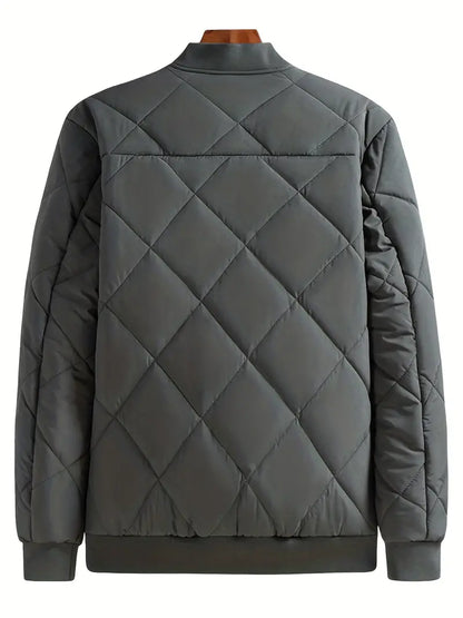 Men's Casual Sherpa Lined Varsity Jacket