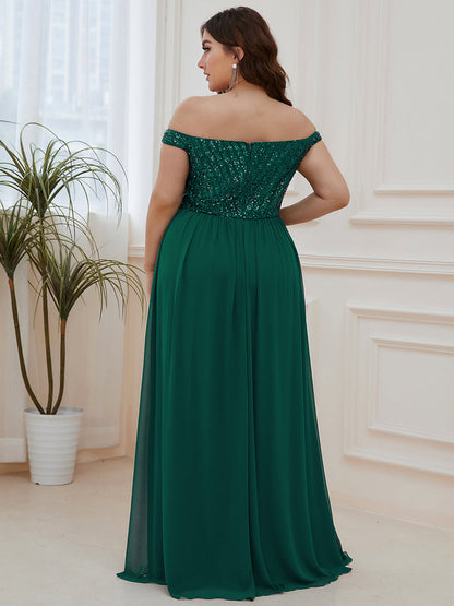 Adorable Plus Size Sweetheart Neckline A-line Evening Gown