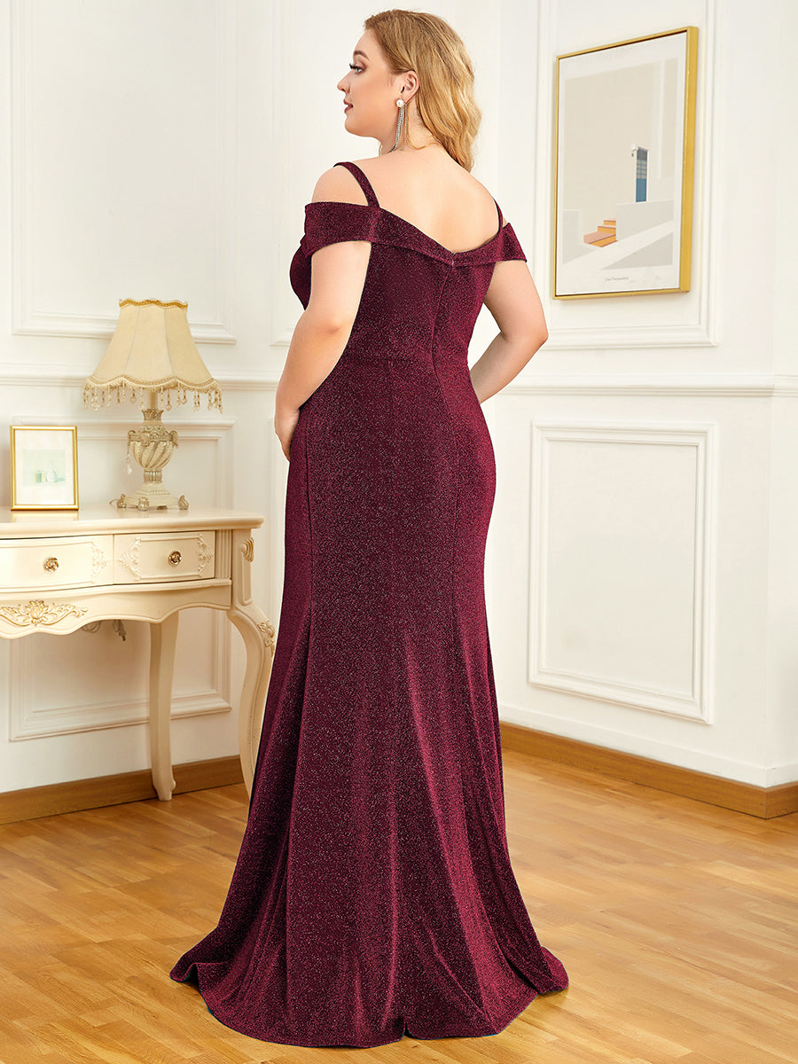 Elegant Deep V-Neck A-Line Mother of the Bride Gown