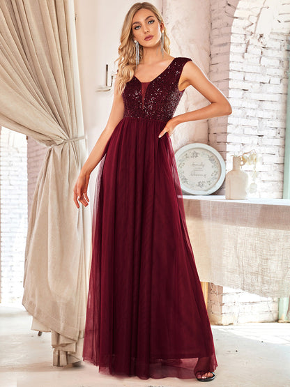 Plus Size Maxi Sequin Wholesale Prom Dresses With Cap Sleeve