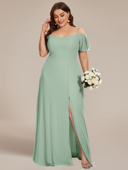 Plus Size Flattering Deep V Neck Wholesale Bridesmaid Dresses