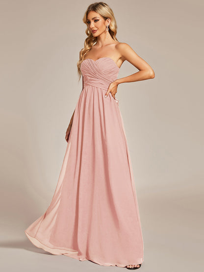 A-Line Chiffon Floor Length Wholesale Bridesmaid Dresses