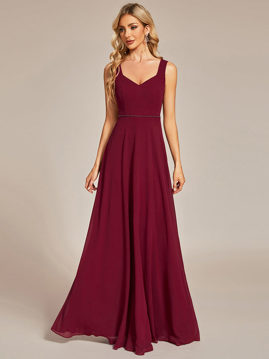Butterfly Charm Chiffon Bridesmaid Gown