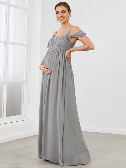 Fairytale Off Shoulder Maternity Dress