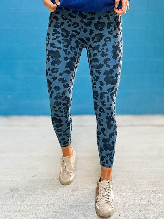 Leopard Print High Waist Sports Leggings for Women