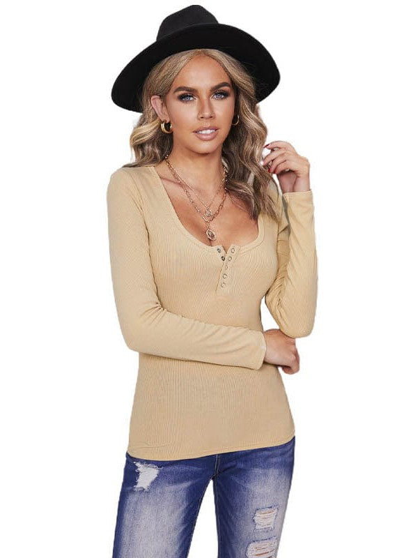 Women's V-Neck Lace Bottoming Shirt in Various Colors and Sizes