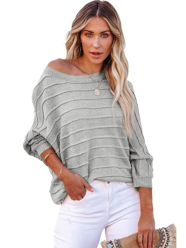 Cozy Batwing Sleeve Sweater for Relaxed Stylish Women