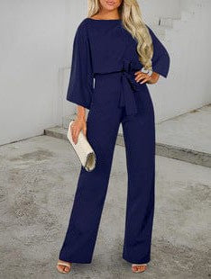 Solid Linen Sleeveless Jumpsuit with Pocket and Print Detail