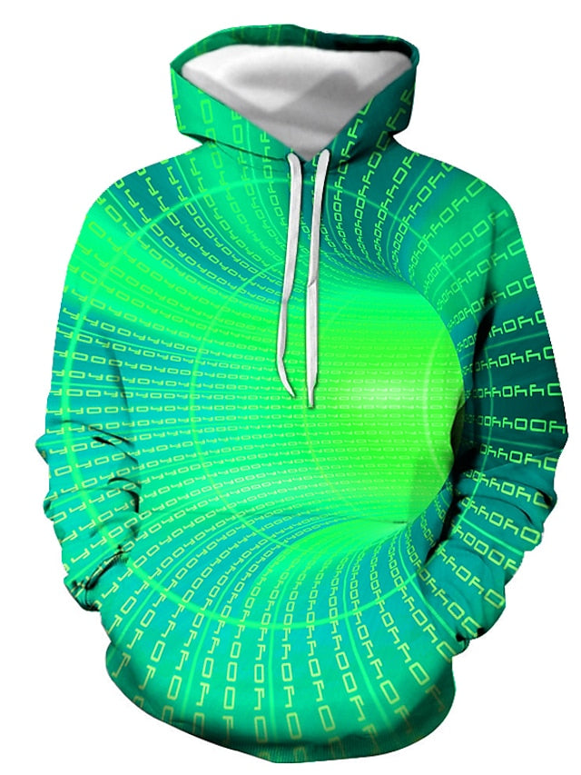 Ultimate Men's 3D Optical Illusion Graphic Hoodie for Casual and Formal Wear