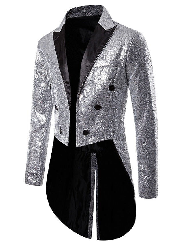 Winter Essential Men's Sequin Blazer: Stylish Warmth for Chilly Days