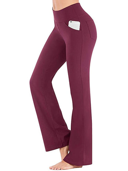 Ultimate Comfort Women's Yoga Pants with Side Pockets and Butt Lifting Technology