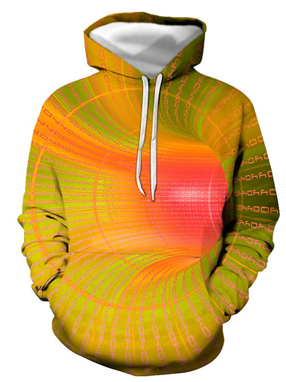 Ultimate Men's 3D Optical Illusion Graphic Hoodie for Casual and Formal Wear