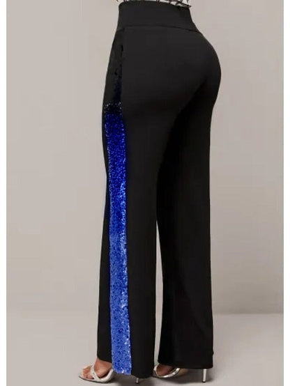 Baggy Black and Blue Women's Pants Trousers