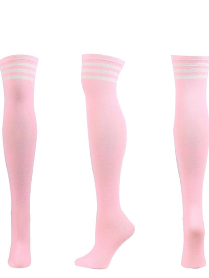 Winter Party Daily Women's Knee High Socks Classic Warm Cute Polyester Spandex Casual 1 Pair