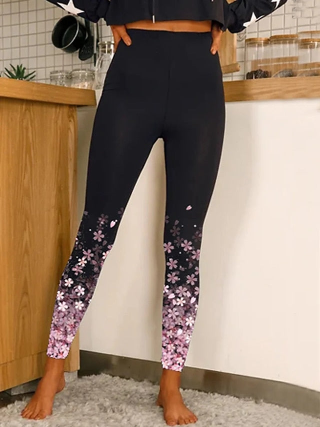 Enhance Your Curves Yoga Leggings for Women - Black-white Yellow