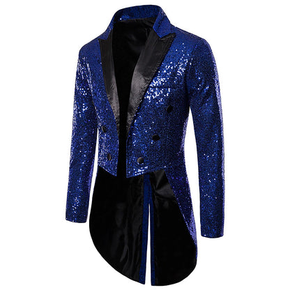 Winter Essential Men's Sequin Blazer: Stylish Warmth for Chilly Days