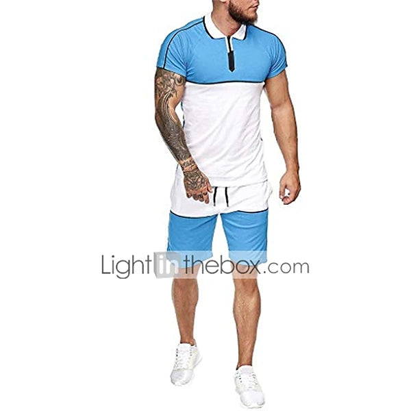 Men's T-shirt Suits Tracksuit Tennis Shirt Shorts and T Shirt Set Set Short Sleeve 2 Piece Clothing Apparel Sports Designer Casual