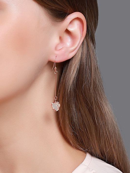 Cat Eye Stone Drop Earrings for Women