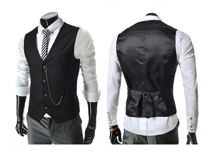 Dapper Printed Men's Vest for Wedding Business & Casual Events