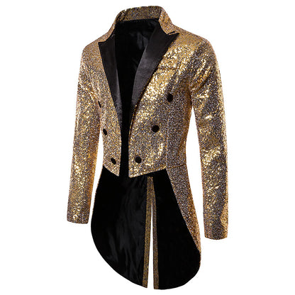 Winter Essential Men's Sequin Blazer: Stylish Warmth for Chilly Days