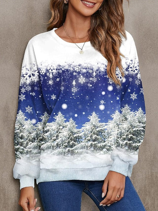 Cozy Christmas Graphic Streetwear Women's Sweatshirt