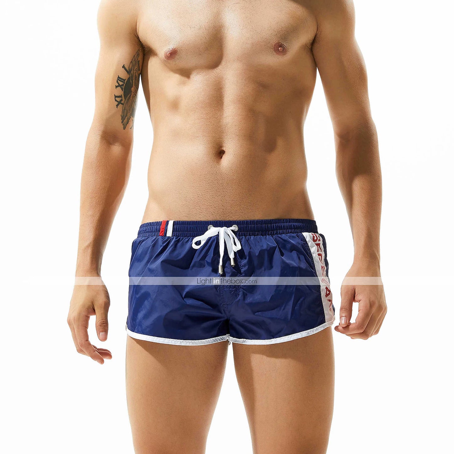 Summer Vibes Men's Quick Dry Swim Trunks with Mesh Lining and Pockets