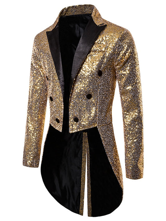 Winter Essential Men's Sequin Blazer: Stylish Warmth for Chilly Days