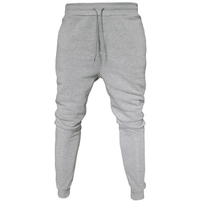 Comfortable Men's Cotton Blend Baggy Sweatpants with Adjustable Drawstring and Pockets